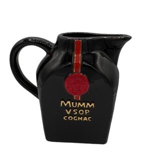 Mumm VSOP Gognac  Ceramic Pitcher Pub Jug Barware.